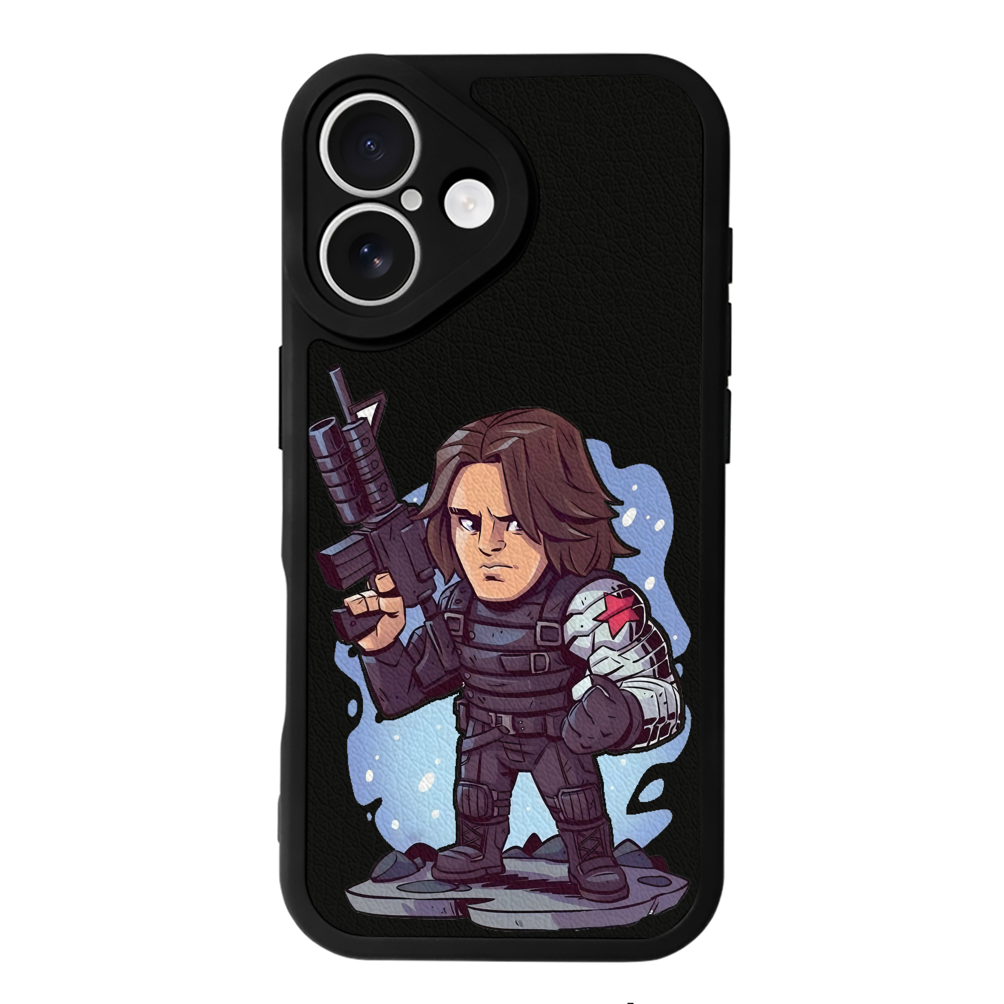 （画像用） アベンジャーズ The Avengers 【iPhone 16シリーズ対応】シリコンスマホケース（レザー調） 材質：シリコン